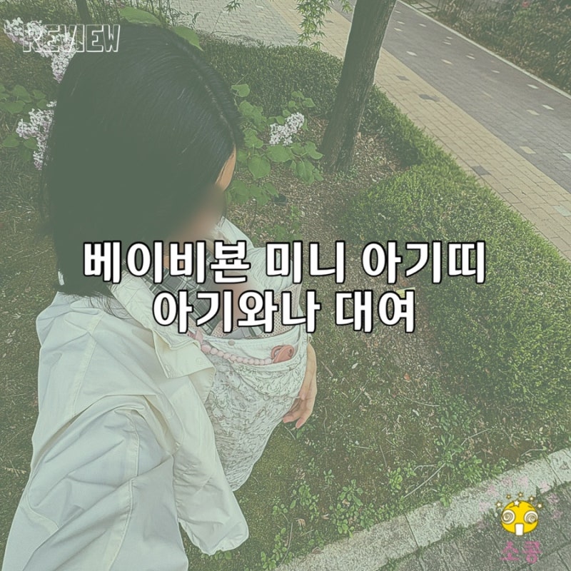 육아용품 후기 | 아기와 나 베이비뵨미니 아기띠 대여 후기