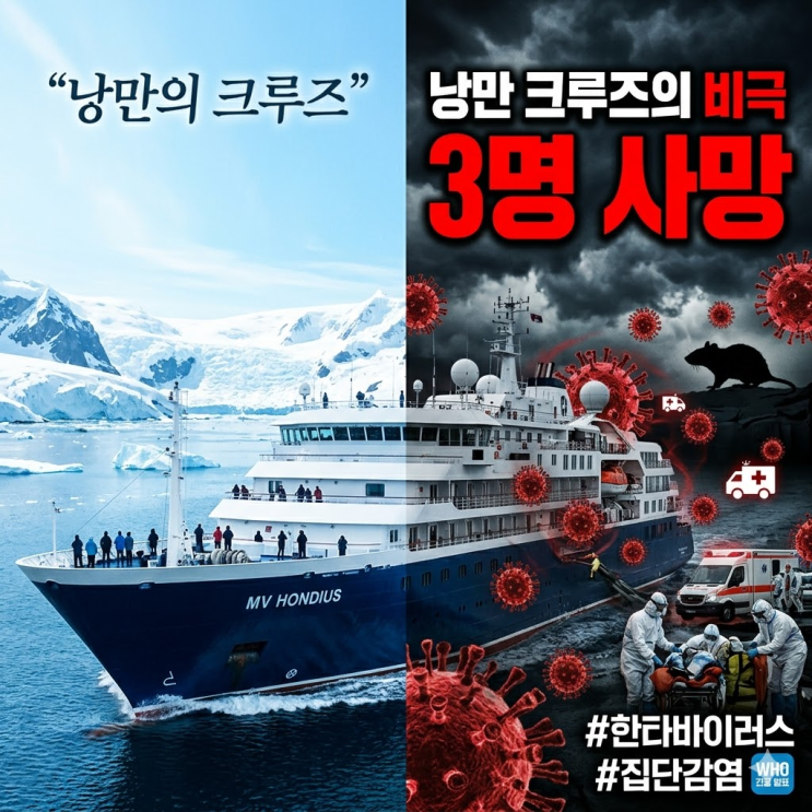  대서양 크루즈의 비극, 한타바이러스 집단 감염 사태 총정리 (WHO 발표)