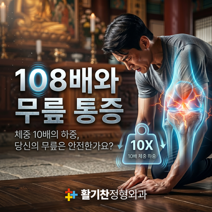  대조동정형외과, 108배 후 무릎 통증 계속해도 괜찮을까?
