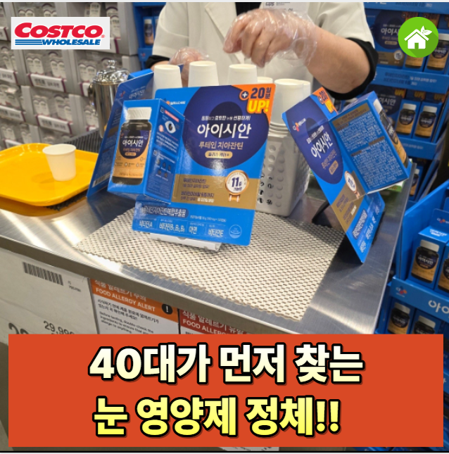 세일중 코스트코 눈영양제 CJ 아이시안 루테인지아잔틴, 부모님 선물 찾다 노안 온 40대가 왜 ....