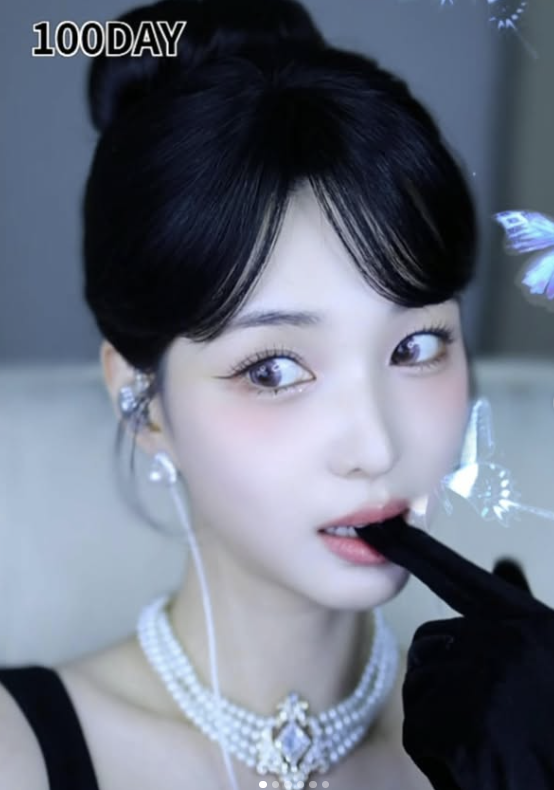 율희 근황, ‘여캠 100일’에 헵번 스타일…비주얼 충격