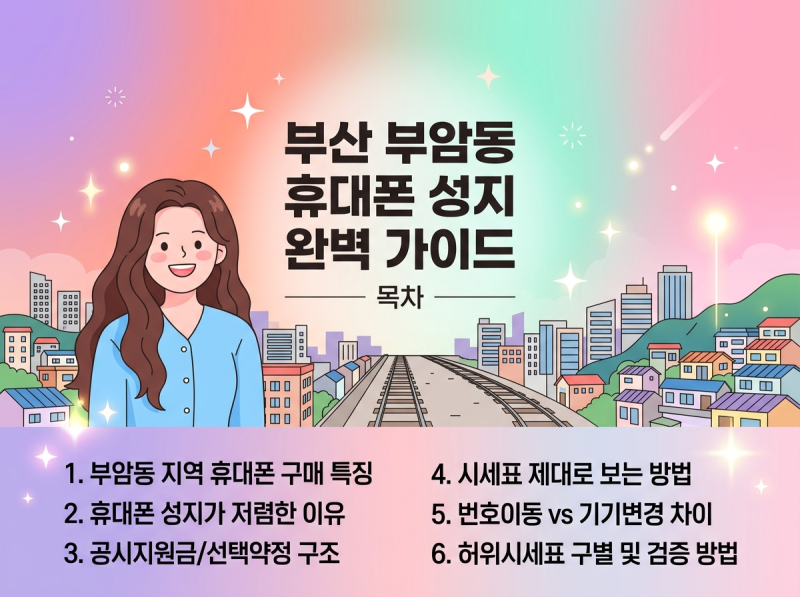 부산 부암동 휴대폰 성지 핸드폰 싸게 구매 하는 방법