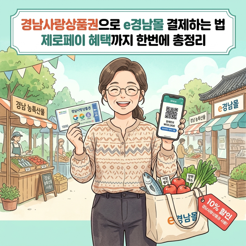 경남사랑상품권 e경남몰 결제 3단계, 제로페이 혜택 총정리