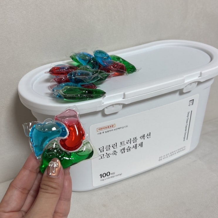  살림백서 딥클린 트리플 액션 향좋은 고농축캡슐세제 추천