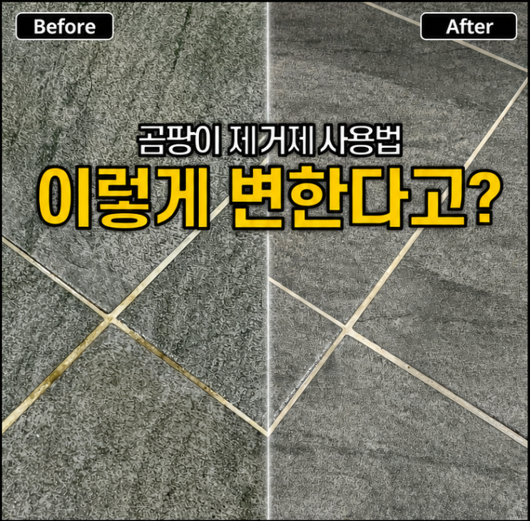  곰팡이제거제 사용법, “이렇게 변한다고?” 놀라운 효과 본 실사용 후기