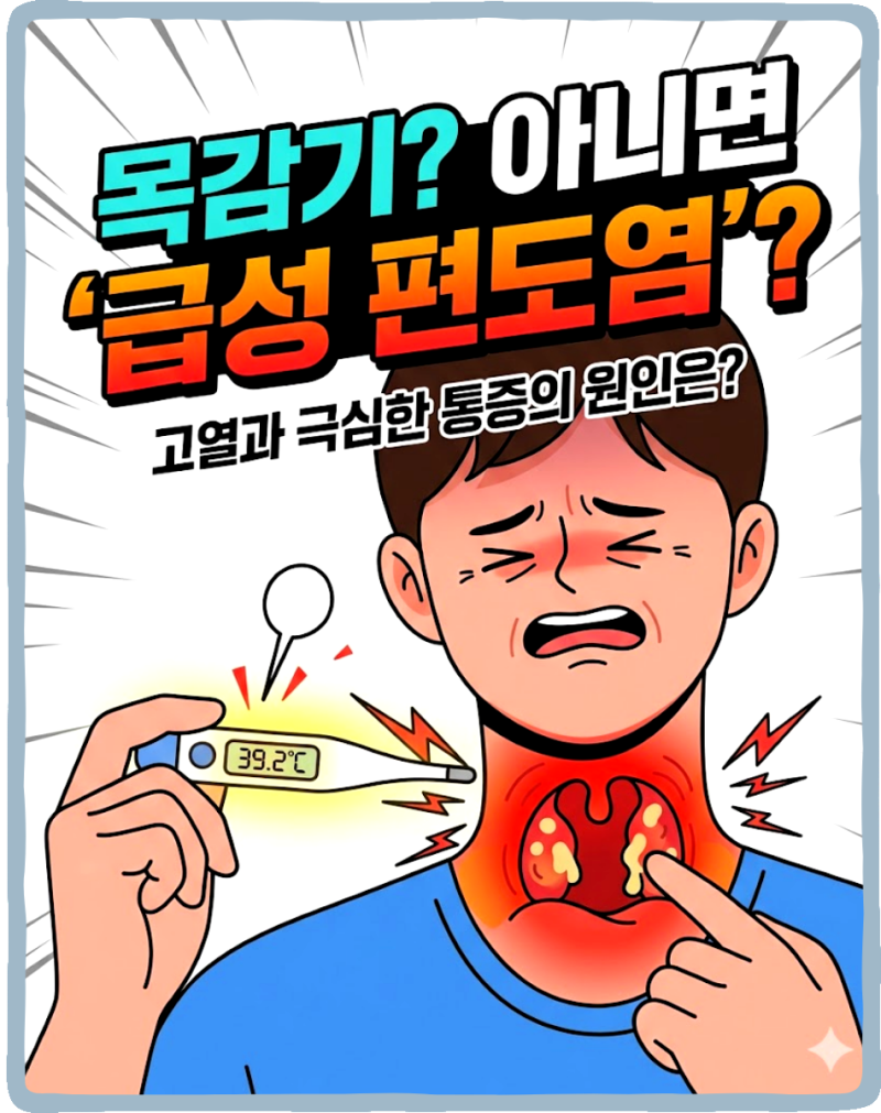 편도염 증상, 목감기랑 어떻게 다를까? 빨리 낫는 법까지