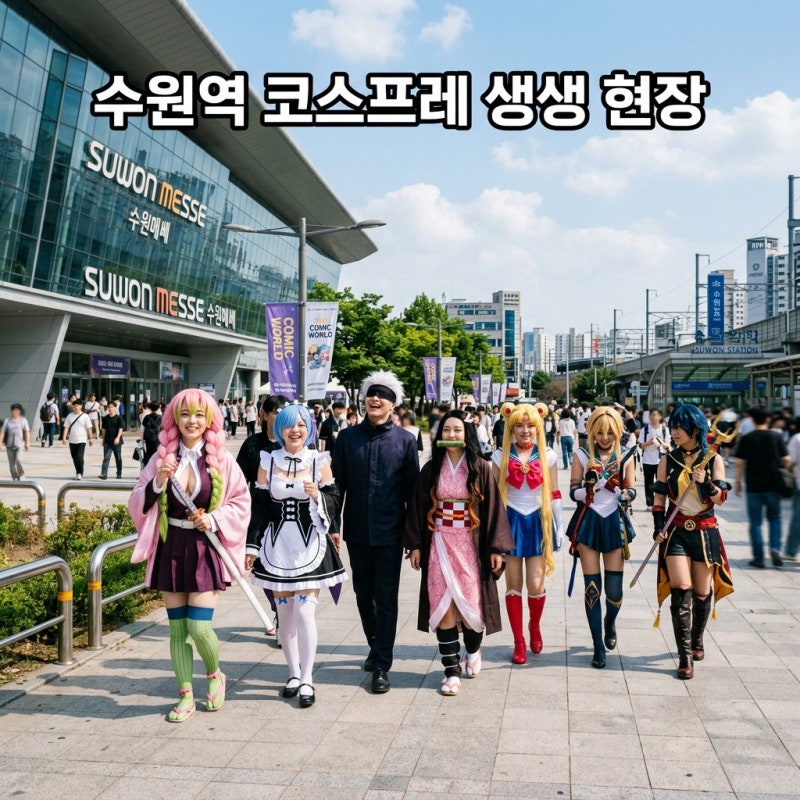 수원역 코스프레 수원코믹월드 방문기 및 수원메쎄 주변 가성비 팁