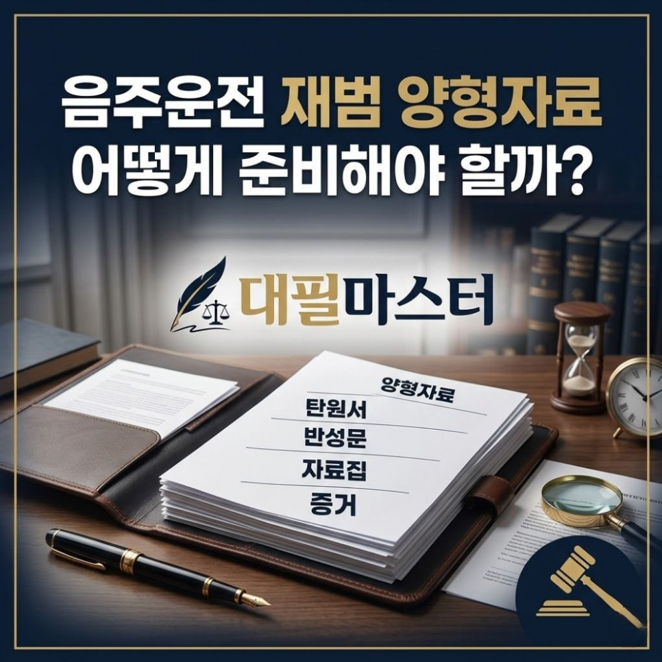음주운전재범 양형자료 어떻게준비해야할까