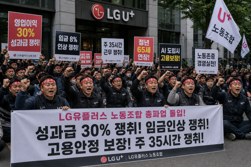 LG유플러스까지 확산된 성과급 갈등, 대기업 노조 현황 총정리