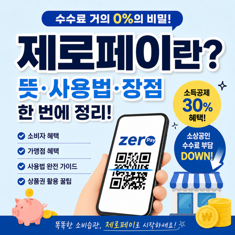 제로페이란? 개념·사용법·장점 총정리