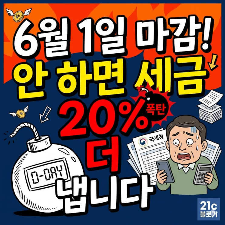  2026 양도소득세 확정신고 대상자 총정리: 6월 1일 넘기면 가산세 20% 폭탄?