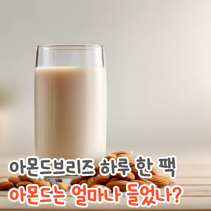  아몬드브리즈 효능, 하루 한 팩이면 섭취량 충분할까?