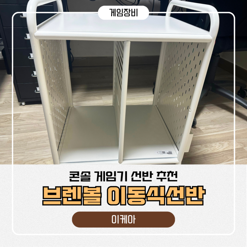 플스 5 선반 추천 및 게임기 거치대 추천 / 이케아 브렌볼 이동식 선반