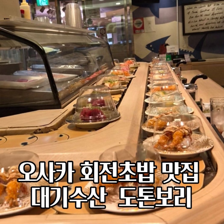  오사카  대기수산 도톤보리 회전초밥 맛집  웨이팅 가격 솔직후기