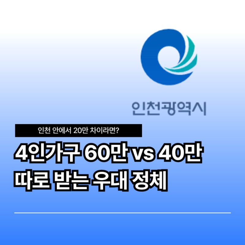 인천 고유가 피해지원금 신청｜인천e음 + 강화·옹진 60만원 받는 법