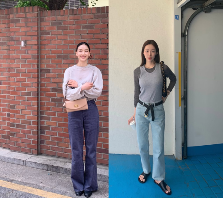  옷잘러들도 따라하는 비밀, 5월을 완성하는 차정원 & 장희령의 데님 팬츠 코디