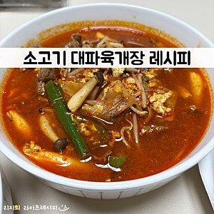 육개장 끓이는법 소고기육개장 레시피 파개장 대파육개장 만드는법