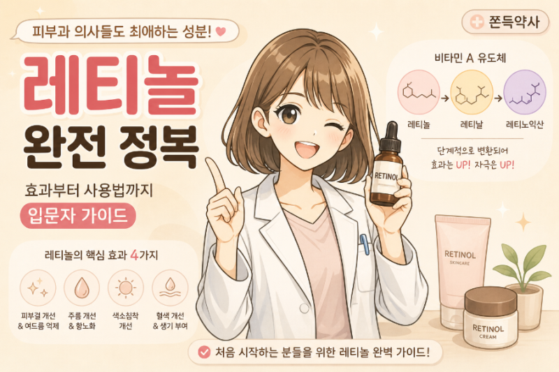 [촉촉연구소]"레티놀, 써볼까 말까?":레티놀 입문자 가이드(효능, 종류, 부작용, 한계)