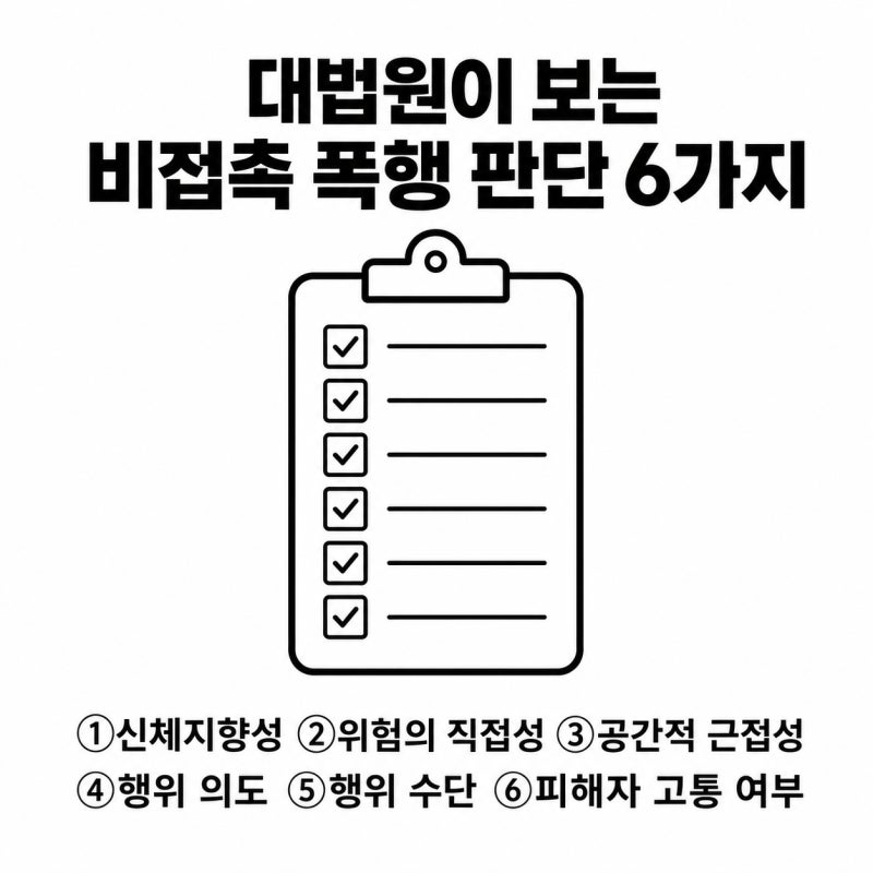 책상을 엎었을 뿐인데 폭행죄? 비접촉 폭행의 경계 관련 이미지 5