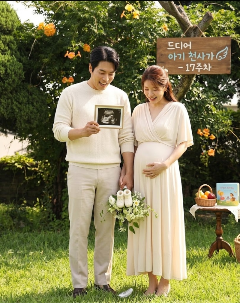 김해준 김승혜 2년 만 임신 17주차 "드디어 아기 천사가"