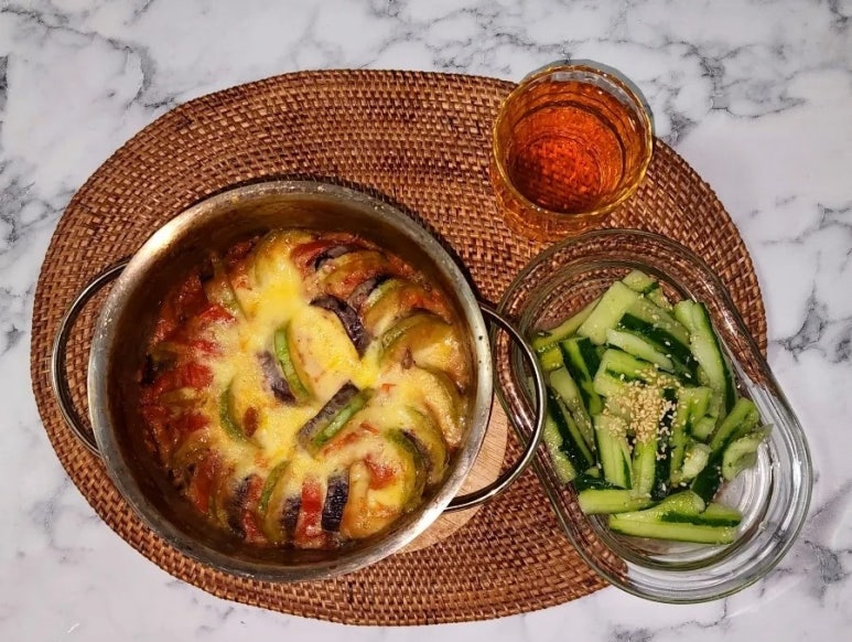 노오븐 라따뚜이! (고기, 올리브유 없이 만들기)