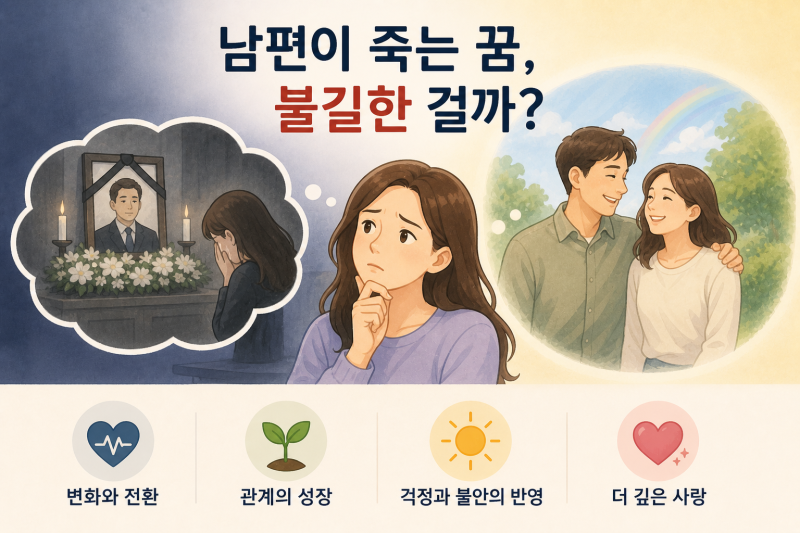 남편이 죽는 꿈, 불길한 걸까? 실제 의미 완전 정리