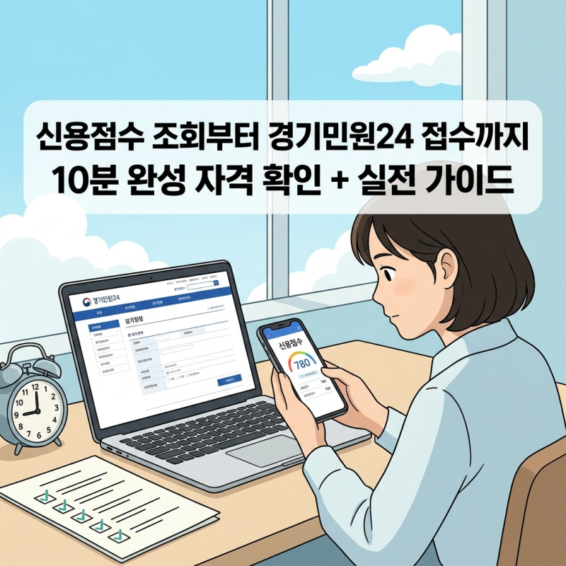 극저신용대출 2.0 자격 직접 확인하고 경기민원24 접수까지