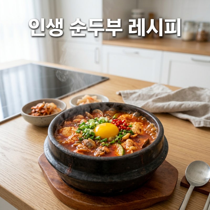 백종원 순두부찌개 레시피 비결 돼지고기 해물순두부찌개 끓이는법