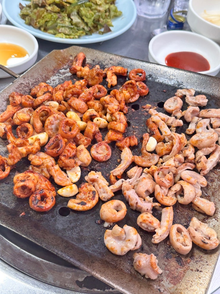  부산 범일동 노포 맛집 | 줄 서서 먹는 조방숯불곱창 다녀왔습니다
