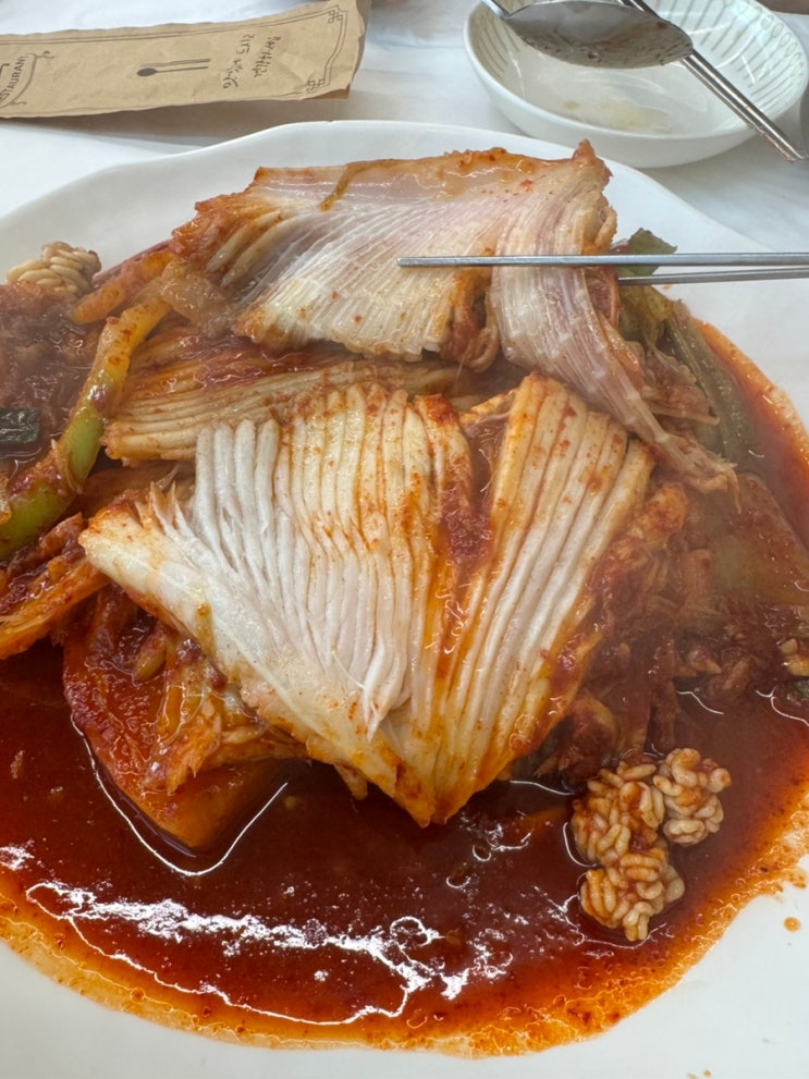  속초교동맛집 현지인 가오리찜 맛집 배가네찜
