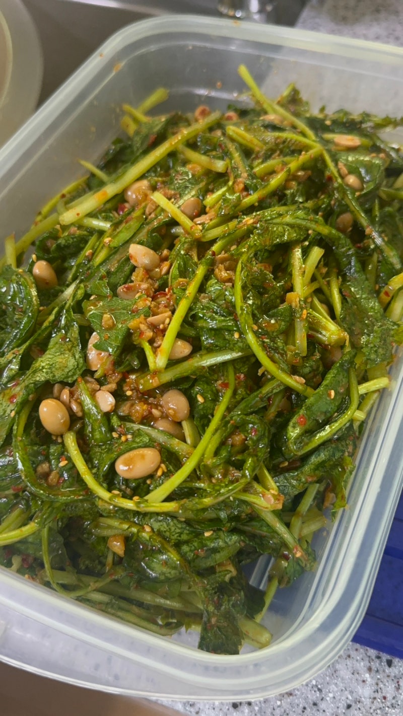엄마 손맛으로 완성한 열무 겉절이