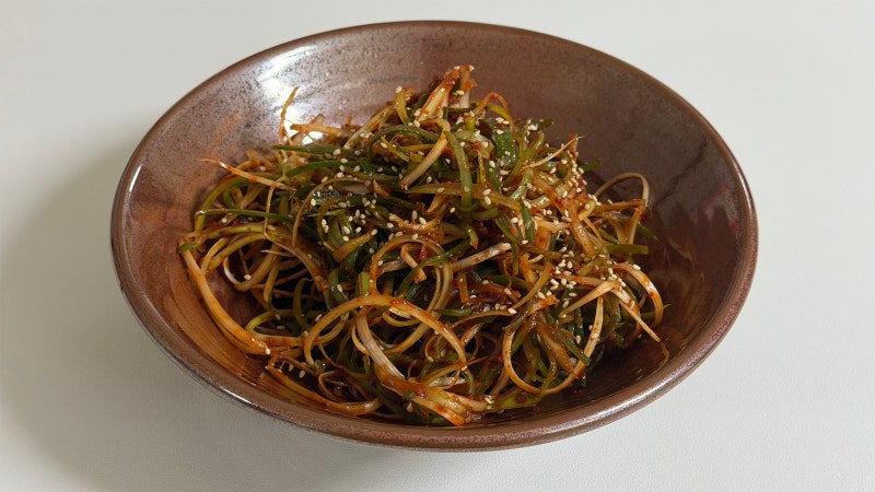 삼겹살 먹을 때 빠지면 서운한 파무침 파채 무침 파절이 레시피 만들기