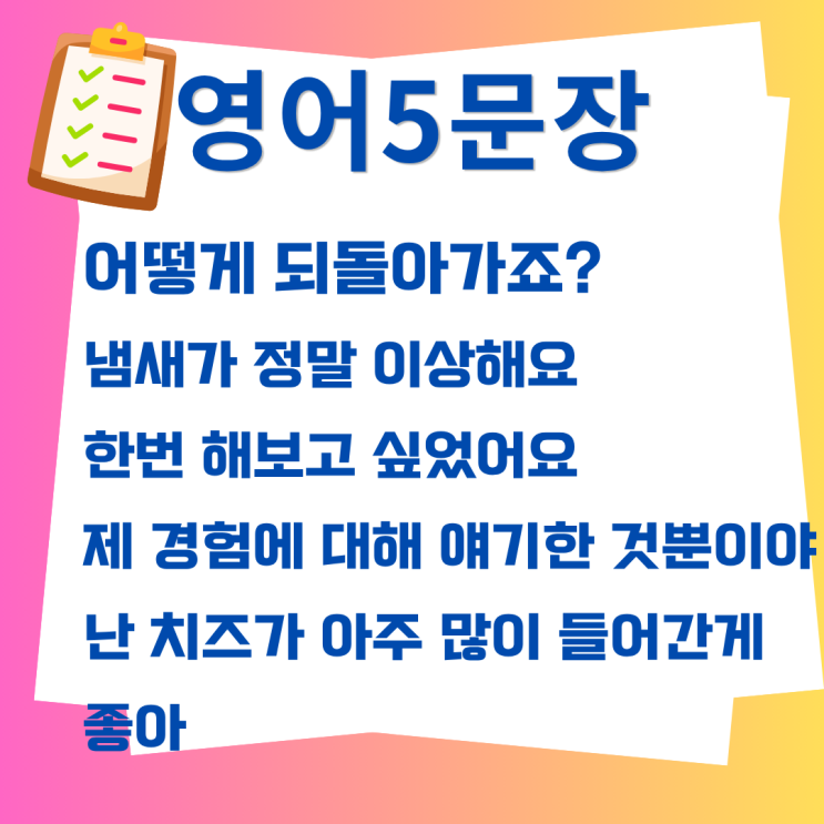  [원어민 영어] "한번 해보고 싶었어요!" 원어민 브이로그 리얼 필수 표현 5가지
