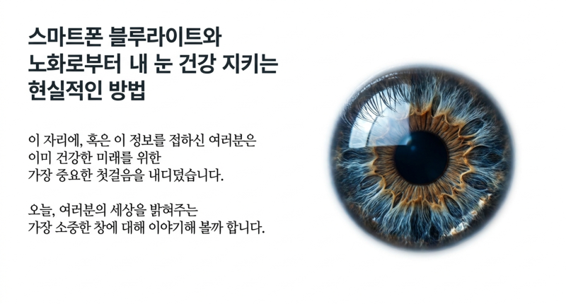 [암웨이][눈 건강] 스마트폰 블루라이트와 노화로부터 내 눈 건강 지키는 현실적인 방법
