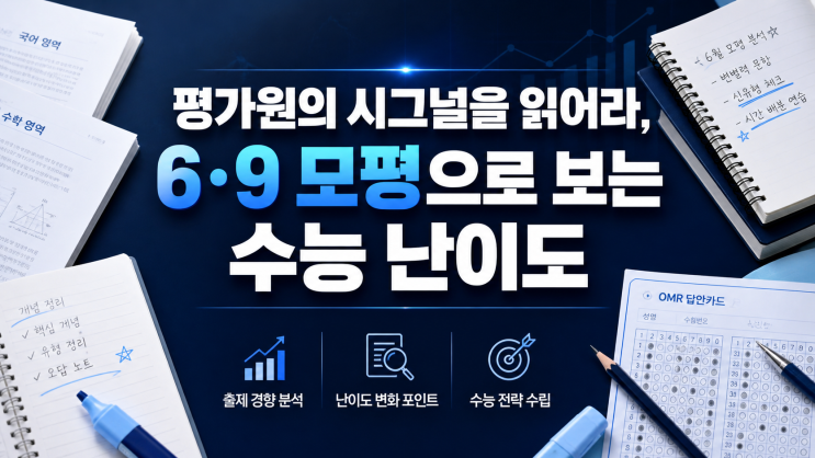 [6월·9월 모평 분석] 평가원의 시그널을 읽어라, 6·9 모평으로 보는 수능 난이도