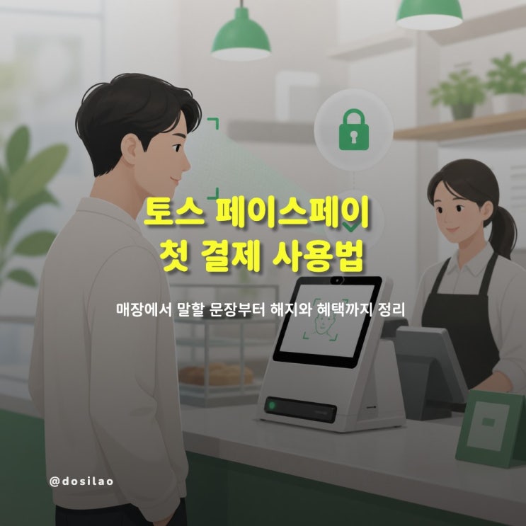  토스 페이스페이 첫 결제 사용법 정리