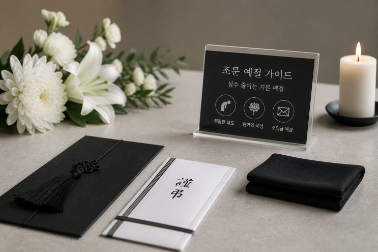  장례식장 갈 때 이것만은 꼭, 실수 줄이는 조문 예절 가이드