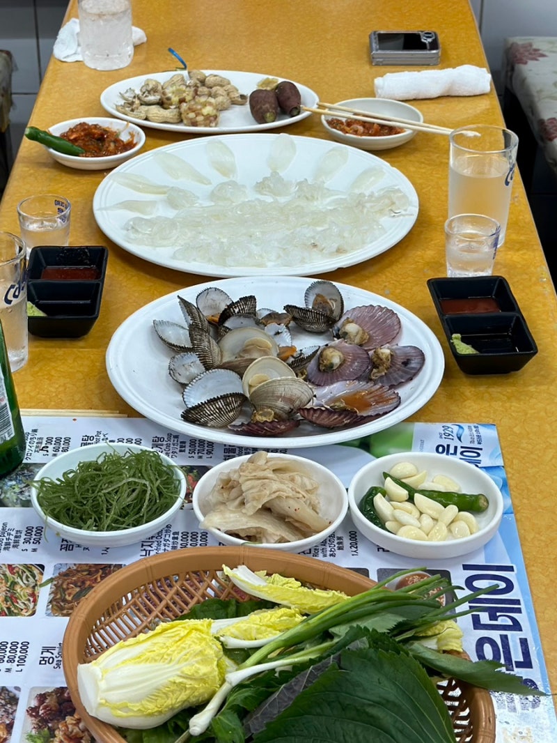 부산 자갈치시장 오징어회 맛집, 만금상회