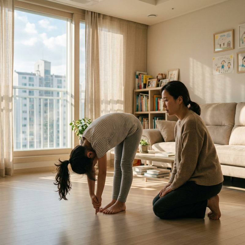 초등학생 척추측만증 자가진단, 집에서 확인하는 3단계