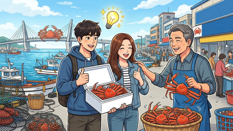 영덕 강구항 대게 시세 50% 절약법! 바가지 피하는 포장 꿀팁