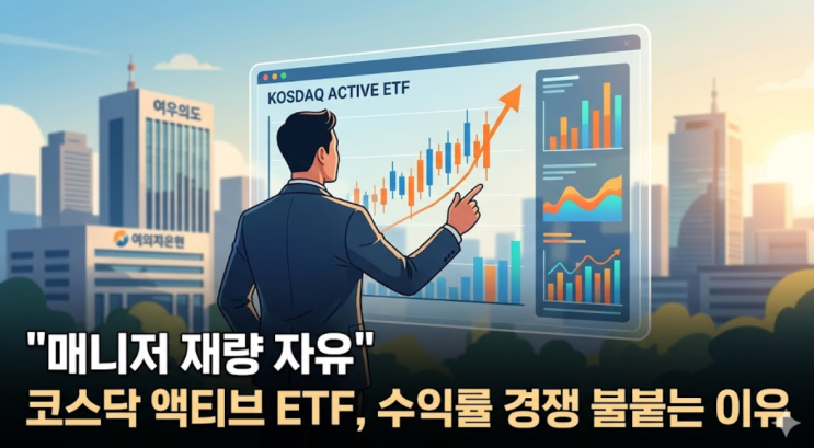  "매니저 재량 자유" 코스닥 액티브 ETF, 수익률 경쟁 불붙는 이유