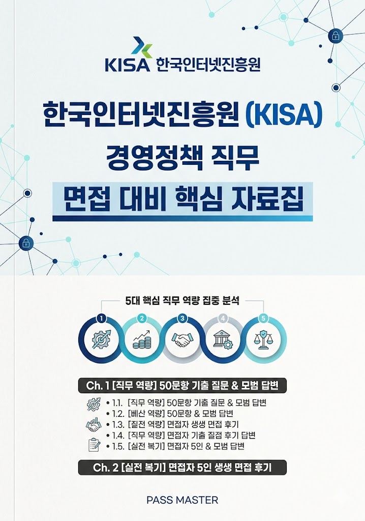  한국인터넷진흥원 경영정책 면접후기, 받았던 기출 질문들입니다