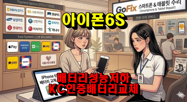  [상도동/수리점] 아이폰 6S 배터리 교체 — 아이폰 6S KC 인증 배터리로 '배터리게이트'의 굴레에서 벗어난 수리 후기