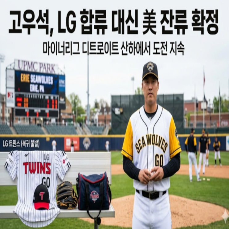 LG 마무리후보였던 고우석!! 미국 잔류 선언하며 국내 복귀 무산!! 유영찬이 시즌아웃 유력한 상황에서 장현식의 어깨가 더 무거워졌다!!