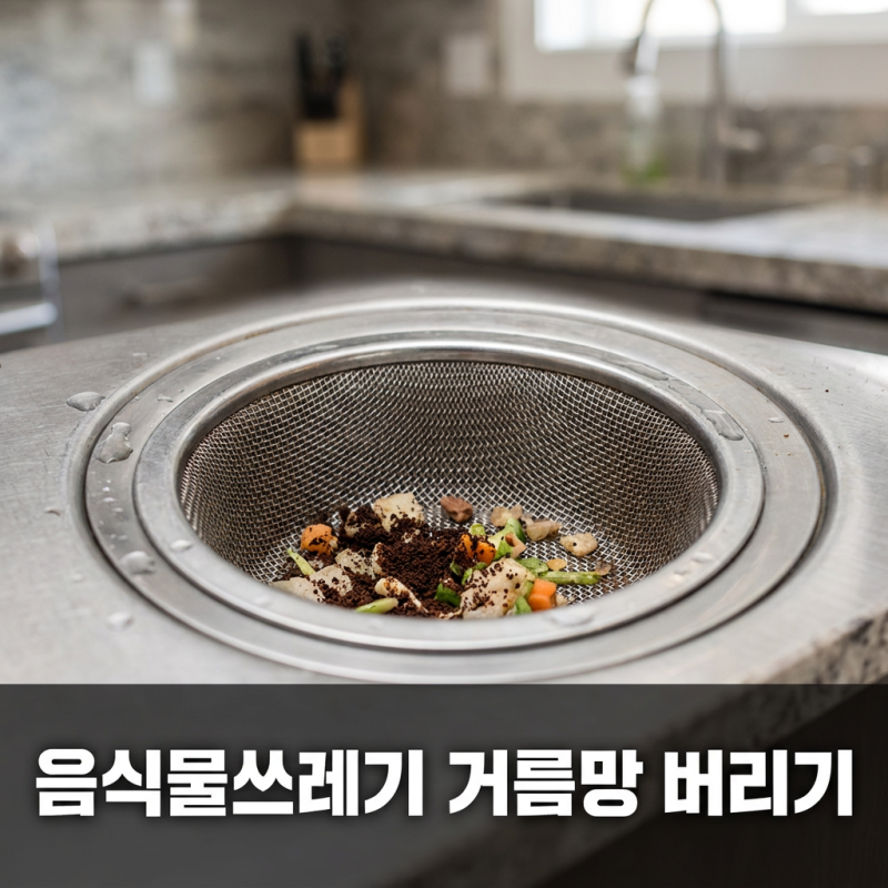 음식물쓰레기거름망버리기 생분해 제품도 함께 버리면 안 되는 이유