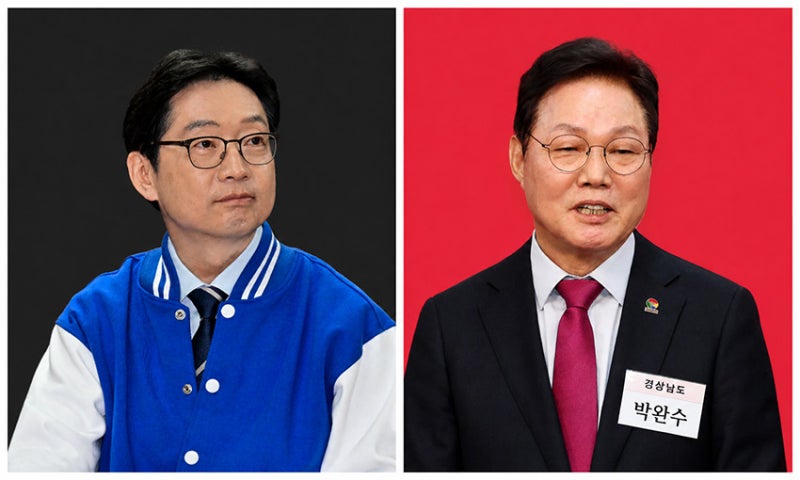 박완수 44.1%·김경수 41.9%… 경남지사 지지도 오차범위 내 접전