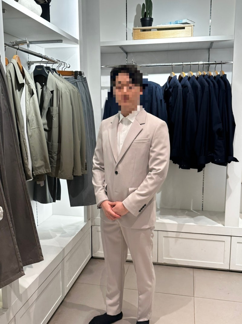 [남자 촬영예복] 지오다노 vs 무신사 스탠다드 촬영용 정장 비교