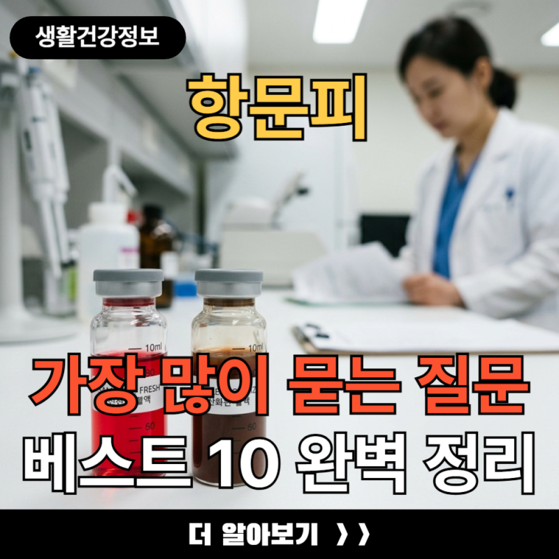 항문피 관련 가장 많이 묻는 질문 베스트 10 완벽 정리