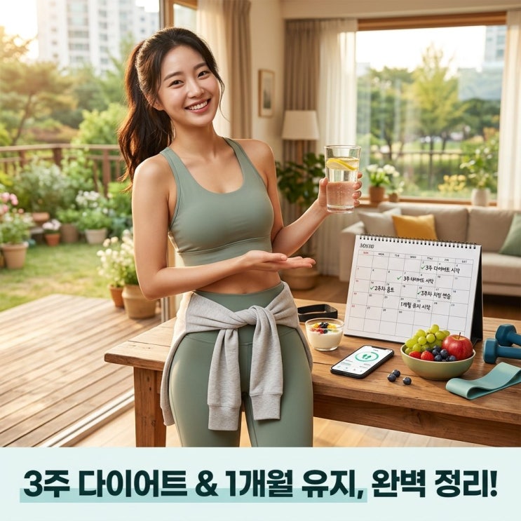  다음으로 시원하게 끝낼 수 있는 3주 다이어트, 1개월 유지까지 확실한 방법
