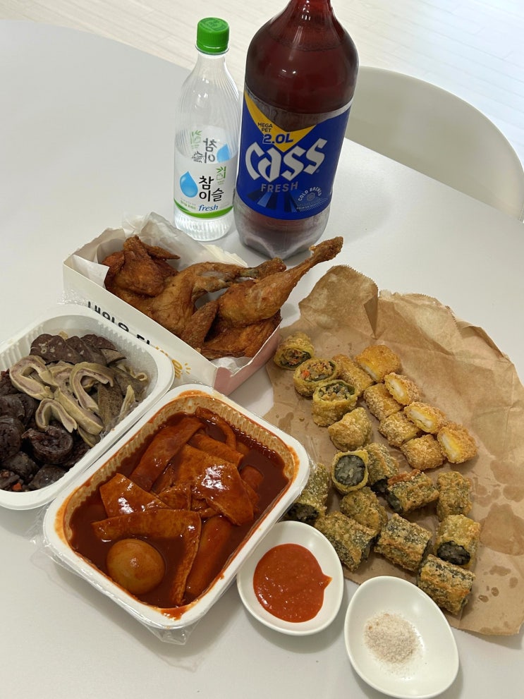  통영 무전동 떡뽑는집범앗간 떡볶이 튀김 순대 옛날통닭 분식맛집